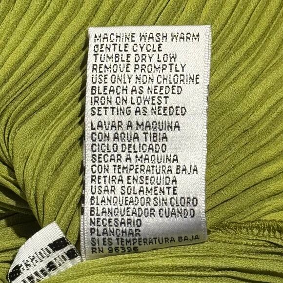 Kaelyn Max Top Y2K Cottage Boho Retro Hippie 70s Fairy Pleated Button Green 2X - Picture 5 of 7